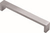 Superior Brass Kitchen Handle Satin S/Steel 10x20mm Square 208mm - primehardware
