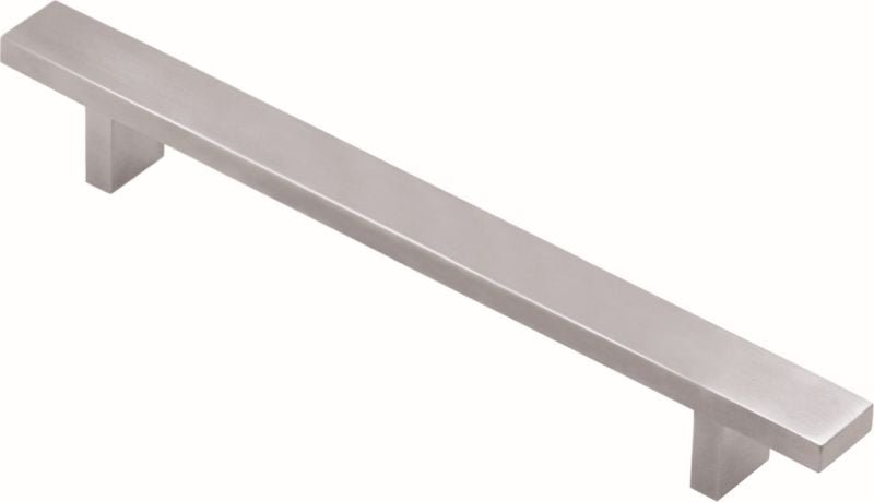 Superior Brass Kitchen Handle "T" Satin S/Steel 10x20mm Square 115mm - primehardware