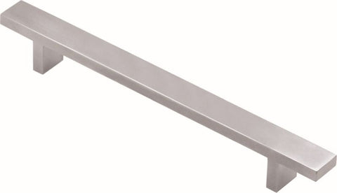 Superior Brass Kitchen Handle "T" Satin S/Steel 10x20mm Square 860mm - primehardware