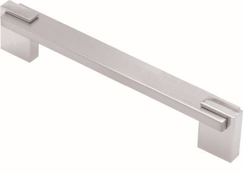 Superior Brass Kitchen Handle SS (Polished Ends) 6x20mm Sqr. 130mm - primehardware