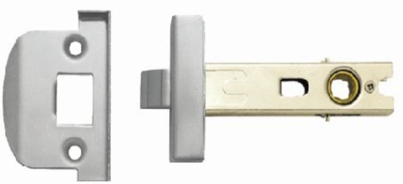 Austyle  304SS Tubular Latch Single Spring Split Follower  Satin Stainless Steel 60mm 49019