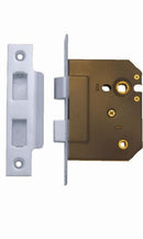 Austyle Bathroom Mortise Lock Satin Chrome 60mm 49022 - primehardware