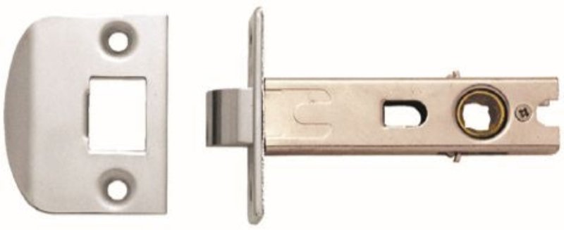 Austyle Tubular Latch Single Spring  Satin Chrome 60mm   49031