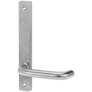 LOCKWOOD 4905 SQUARE END PLATE WITH 70 LEVER Satin - primehardware