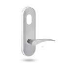 Lockwood 2801 Round End Plate with Cylinder Hole & 153 Left Hand Lever Polyester Powdercoat 2801/153LPC - primehardware