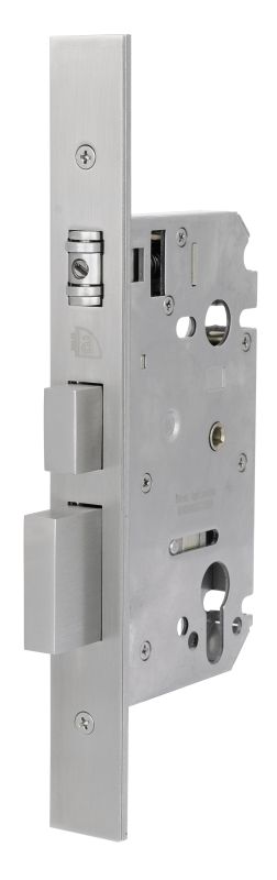 Austyle 304SS myLOCK Integrated Roller/Privacy/Dead Lock Satin Stainless Steel 60mm 49217 - primehardware