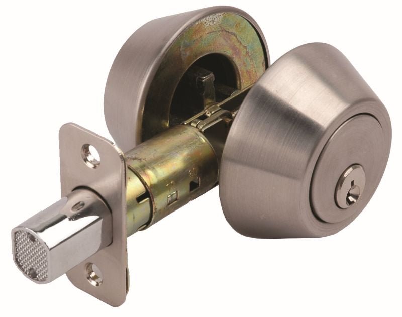 Builders Choice Rnd Dead Bolt - Double Cylinder SC 64mm - primehardware