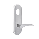 Lockwood 2801 Round End Plate with Cylinder Hole & 153 Left Hand Lever Polyester Powdercoat 2801/153LPC - primehardware