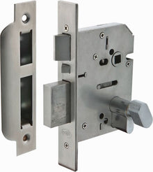 Austyle QuadLock Multi Function Entrance Lock 304 Stainless Steel Satin Stainless Steel 60 Millimetre 49300
