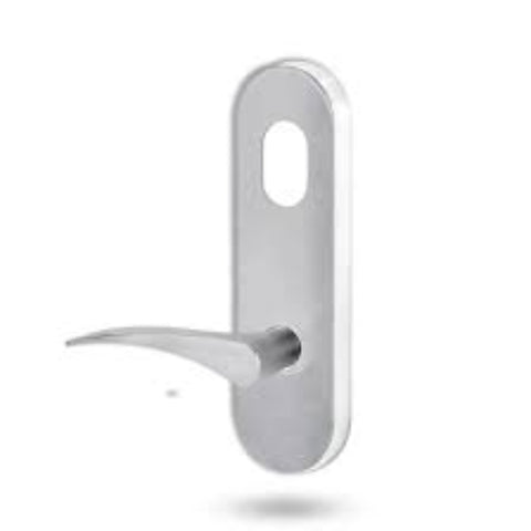 Lockwood 2801 Round End Plate with Cylinder Hole & 153 Right Hand Lever Polyester Powdercoat 2801/153RPC - primehardware