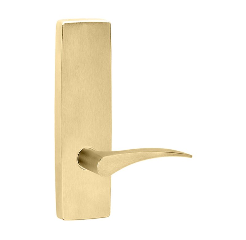 Lockwood 1805 Square End Plate & 153 LH Lever Polished Brass 1805/153LPB