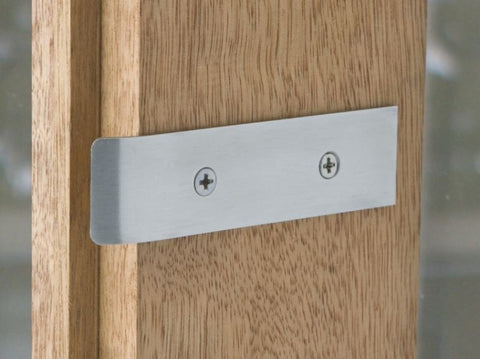 Austyle Extended Striker Plate S/Steel Satin Chrome 100mm 49839 - primehardware