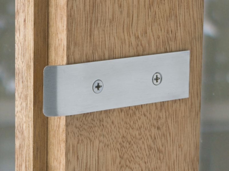 Austyle Extended Striker Plate S/Steel  Satin Chrome 100mm  49839