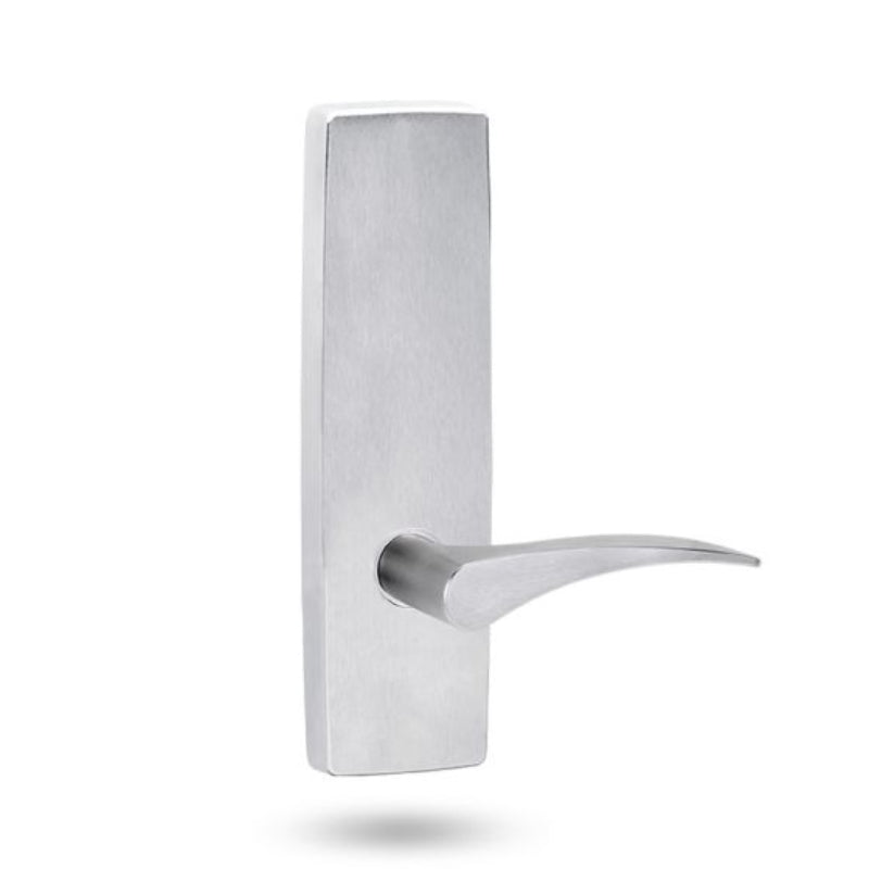 Lockwood 1805 Square End Plate & 153 LH Lever Satin Chrome 1805/153LSC - primehardware