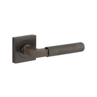 IVER BRUNSWICK DOOR LEVER HANDLE ON SQUARE ROSE - CUSTOMISE TO YOUR NEEDS