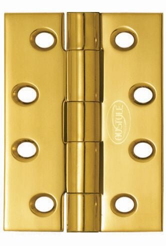 Austyle Butt Hinge Fixed Pin inc screws PB Various Size - primehardware