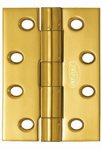 Superior Brass Butt Hinge Fixed Pin inc screws PB 89x50mm - primehardware