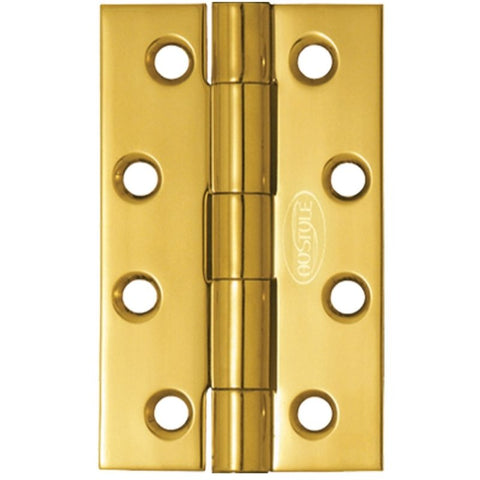 Superior Brass Butt Hinge Fixed Pin inc screws PB 100x100mm - primehardware
