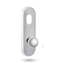 Lockwood 2801 Round End Plate with Cylinder Hole & 20 Knob Satin Chrome 2801/20SC - primehardware