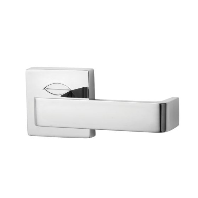 Lockwood Symphony 90 Lever On Square Rose Full Set Chrome Plate 1420/1421/90CP - primehardware