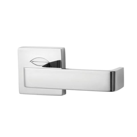 Lockwood Symphony 90 Lever On Square Rose Full Set Chrome Plate 1420/1421/90CP - primehardware