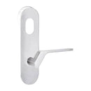 Lockwood 2801 Round End Plate with Cylinder Hole & 41 Lever Left Hand Chrome Plate 2801/41LCP - primehardware