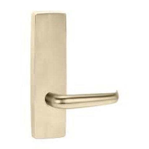 Lockwood 1805 Ext Square End Plate With Lever 180 Polished Brass Unlacquered 1805/180BU - primehardware