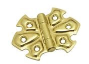 Superior Brass Decorated Hinge Polished Brass 50x65mm (Pair)