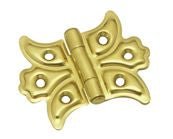 Superior Brass Decorated Hinge Polished Brass 50x62mm (Pair)