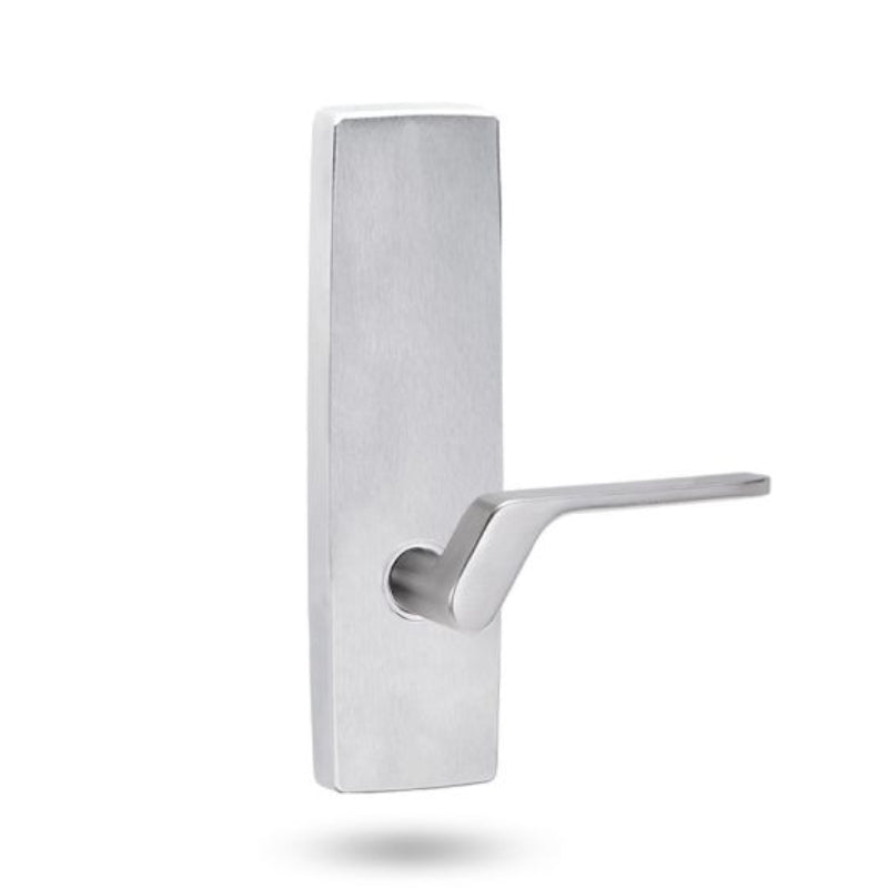 Lockwood 1805 Square End Plate With 41 Lever LH Satin Chrome 1805/41LSC - primehardware