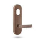 Lockwood 2801 Round End Plate with Cylinder Hole & 59 Lever Oil Rubbed Bronze 2801/59ORB - primehardware