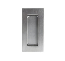 Zanda Square Flush Pull 102×51mm — Concealed Fix, Stainless Steel