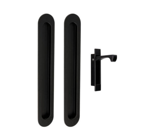 Zanda Duke Sliding Door Lock Kit Flush Pull Integrated Design Multiple Sizes & Finishes - primehardware