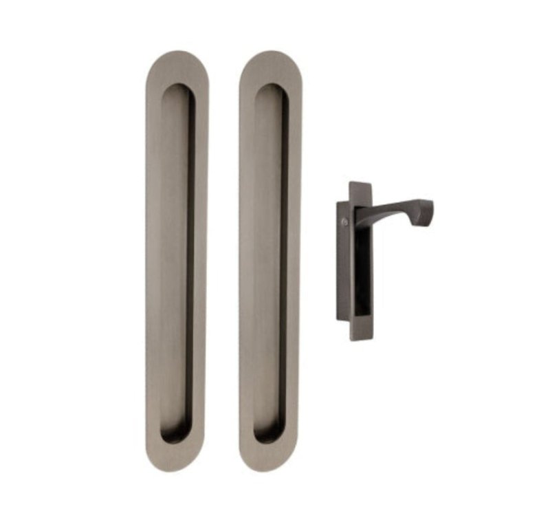 Zanda Duke Sliding Door Lock Kit Flush Pull Integrated Design Multiple Sizes & Finishes - primehardware
