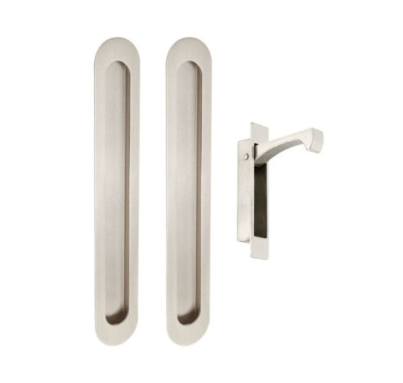 Zanda Duke Sliding Door Lock Kit Flush Pull Integrated Design Multiple Sizes & Finishes - primehardware