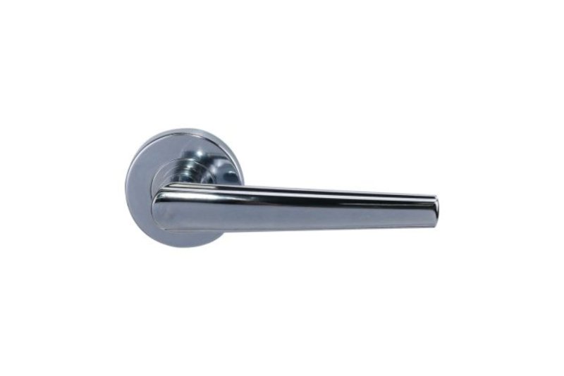 Lockwood Velocity 55mm Round Passage Set & L2 Lever CP DP Chrome Plate  VSR1/L2CPDP