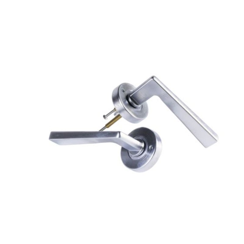 Lockwood Velocity 55mm Round Privacy Set & 28 Lever SC TP Satin Chrome  VSR2/28SC