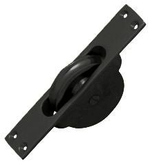 Superior Brass Sash Cord Pulley Matt Black 125mm - primehardware