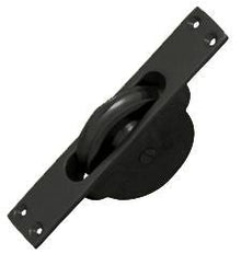 Superior Brass Sash Cord Pulley 125mm Matt Black 125mm x 25mm