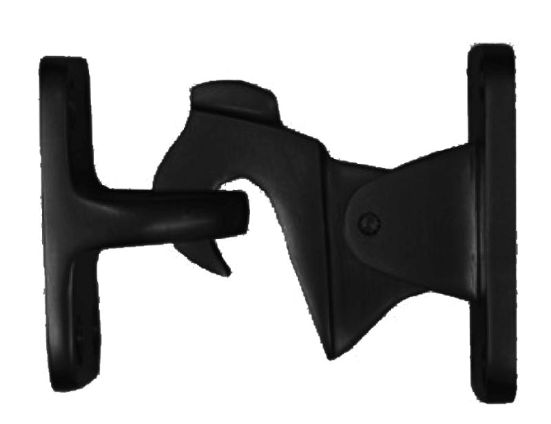 Superior Brass Door Stop & Holder Matt Black 75mm - primehardware