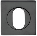 Austyle Square Escutcheon Oval Builders Choice Range Black - primehardware