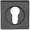 Austyle Square Escutcheon Euro Builders Choice Range Black 52mm - primehardware