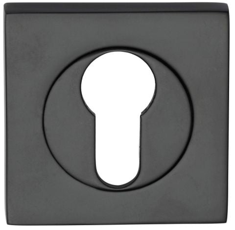 Austyle Square Escutcheon Euro Builders Choice Range Black 52mm - primehardware