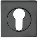 Austyle Square Escutcheon Euro Builders Choice Range Black 52mm - primehardware