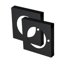Austyle Square Adaptor Privacy Rose for Builders Choice Levers Black (Pair)