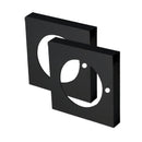 Austyle Square Adaptor Privacy Rose for Builders Choice Levers Black - primehardware