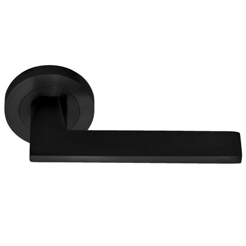 Austyle Builders Choice Lever Integrated Passage Privacy Black 52mm - primehardware