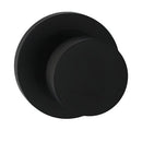 Recessed Face Knob Passage Set Black 73mm Rose - primehardware