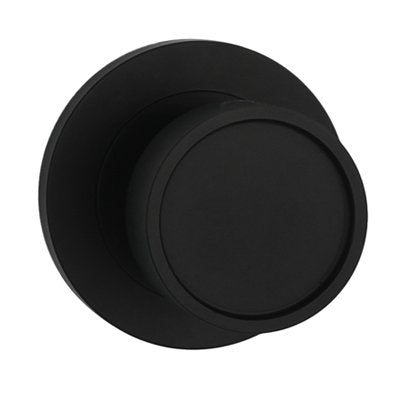 Builders Choice Designer Knob Set Black 73mm Rnd Rose - primehardware