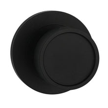 Builders Choice Designer Knob Set Black 73mm Rnd Rose (Pair)